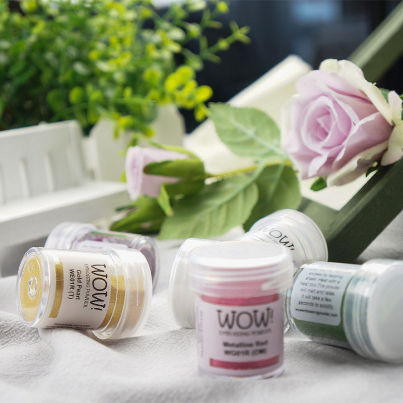 不透明彩色金属立体凸粉WOW英国进口金属色奇异果光泽浮雕粉