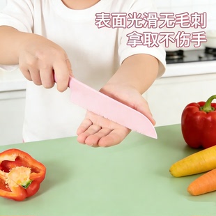 食品级儿童塑料刀安全过家家玩具不易伤手切水果刀幼儿园早教专用
