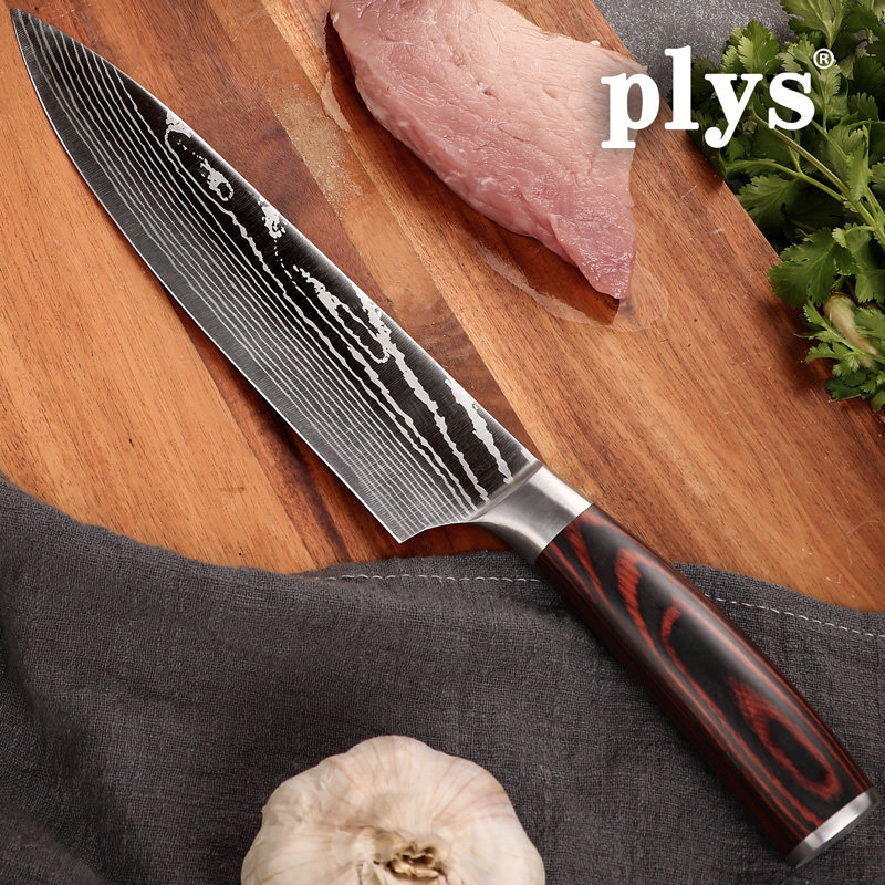 大马士革纹日式料理刀三文鱼刀鱼头刀主厨刀生鱼片刀专用厨师刀具|ruв категории кухня/посуда, посуда, инструмент, многофункциональный нож - от Buy2taobao.com для оказания профессиональной услуги покупки агента Taobao