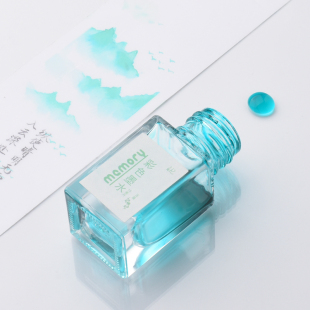 【18ML包邮】鱼忆钢笔用非碳素彩墨墨水红蓝黑墨水玻璃笔蘸水笔彩墨颜料分装女生专用学生用绘画填色美术生用