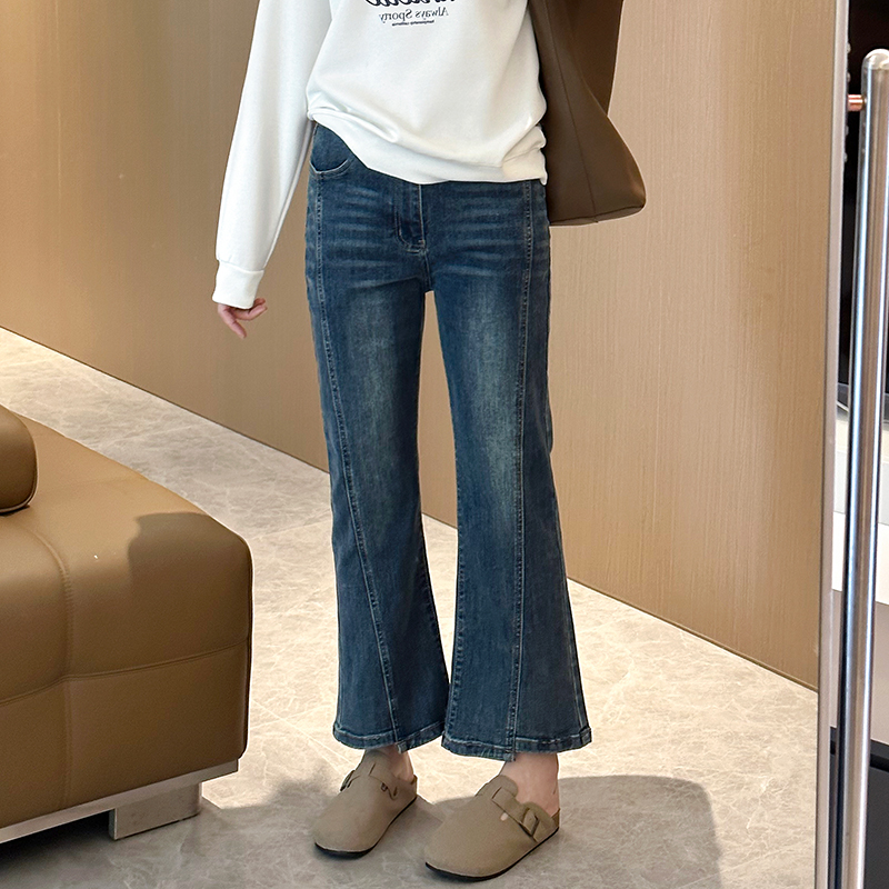 步步红大码牛仔裤弹力修身显瘦