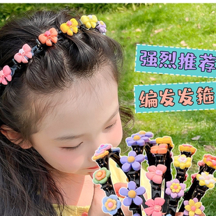 儿童编发发箍夏天可爱女宝宝碎发神器小女孩带齿压发发卡