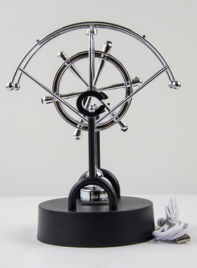 USB供电混沌摆动态艺术桌面装饰扇形永动模型创意家居摆件