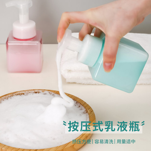 按压洗面奶打泡器慕斯起泡瓶乳液洗发水沐浴露泡沫神器分装空瓶YQ