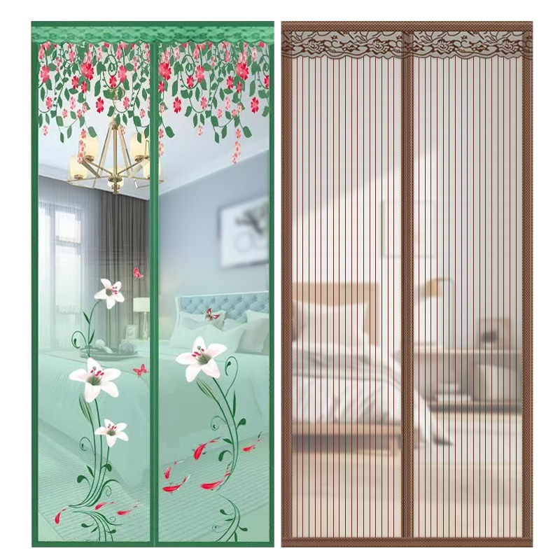 魔术贴防蚊门帘夏季磁性纱窗门加密家用加厚卧室隔断帘子四季通用