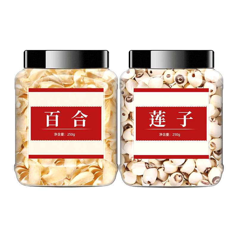 华医圣百合莲子干货组合大白合干