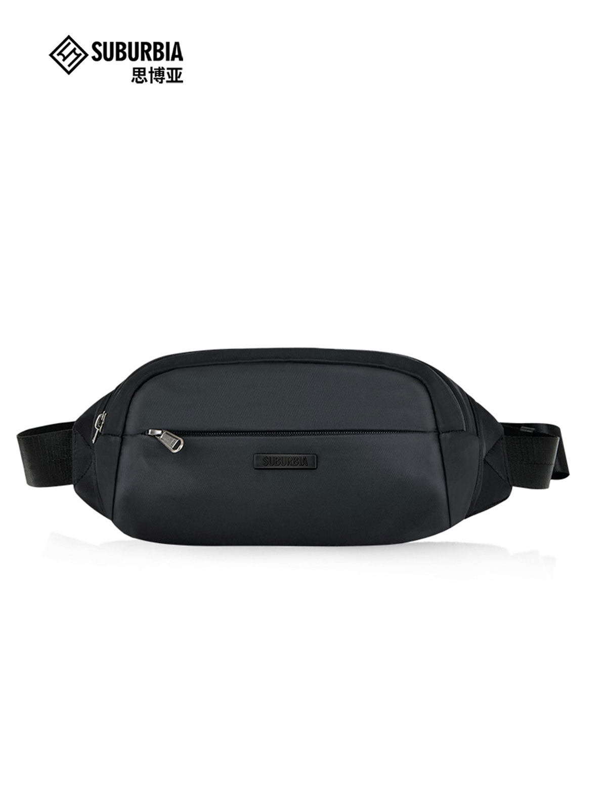 suburbia思博亚欧洲商务胸包男士立体腰包简约通勤胸包斜挎包小包