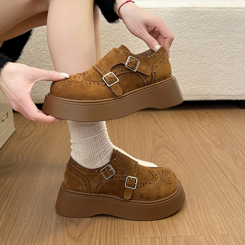 厚底增高勃肯鞋女2026春季新款复古百搭全包勃肯鞋休闲舒适乐福鞋,女鞋,勃肯鞋/软木鞋,淘宝优惠券,粉丝福利购,淘宝优惠卷