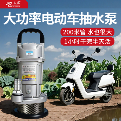 【推荐好物】大功率电动车抽水泵