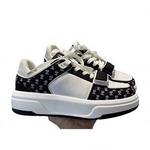 轻便面包鞋 厚底运动鞋 百搭休闲字母潮流情侣板鞋 2026新款 子 男春季