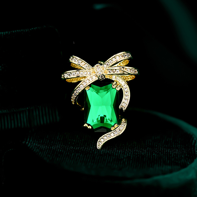 欧美奢华创意设计感蝴蝶结胸针