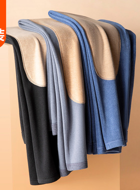 保暖裤男士冬季加绒加厚棉裤内穿含羊毛护膝贴片打底线裤绒裤秋裤