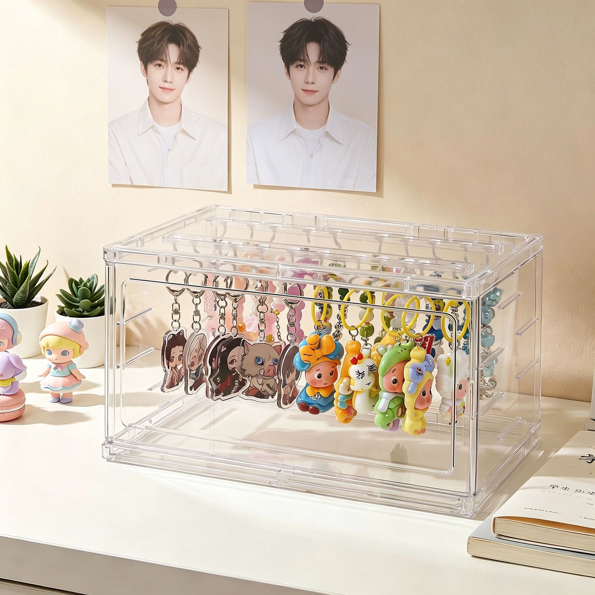 咕卡立牌钥匙扣手串收纳展示架图片