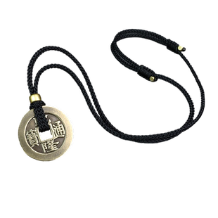 古钱币挂绳平安扣文玩吊坠绳怀古扣绳子可调节黑绳红绳男绳戒指绳