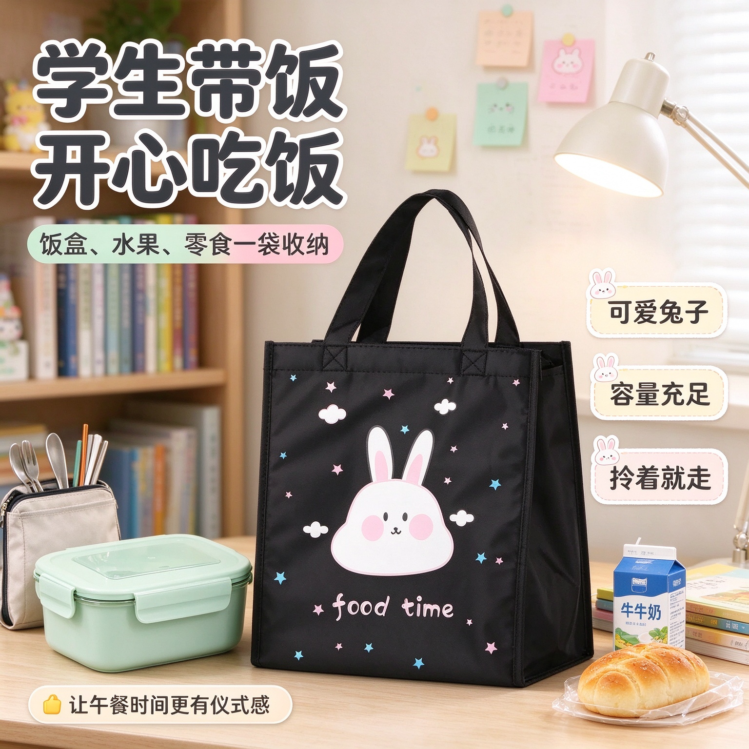 饭盒包保温袋加厚大号装饭袋子铝箔帆布菜便当保暖保冷上班手提袋