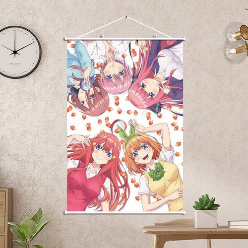 二次元动漫周边 五等分的花嫁/新娘挂画卷轴墙画挂画60X90CM