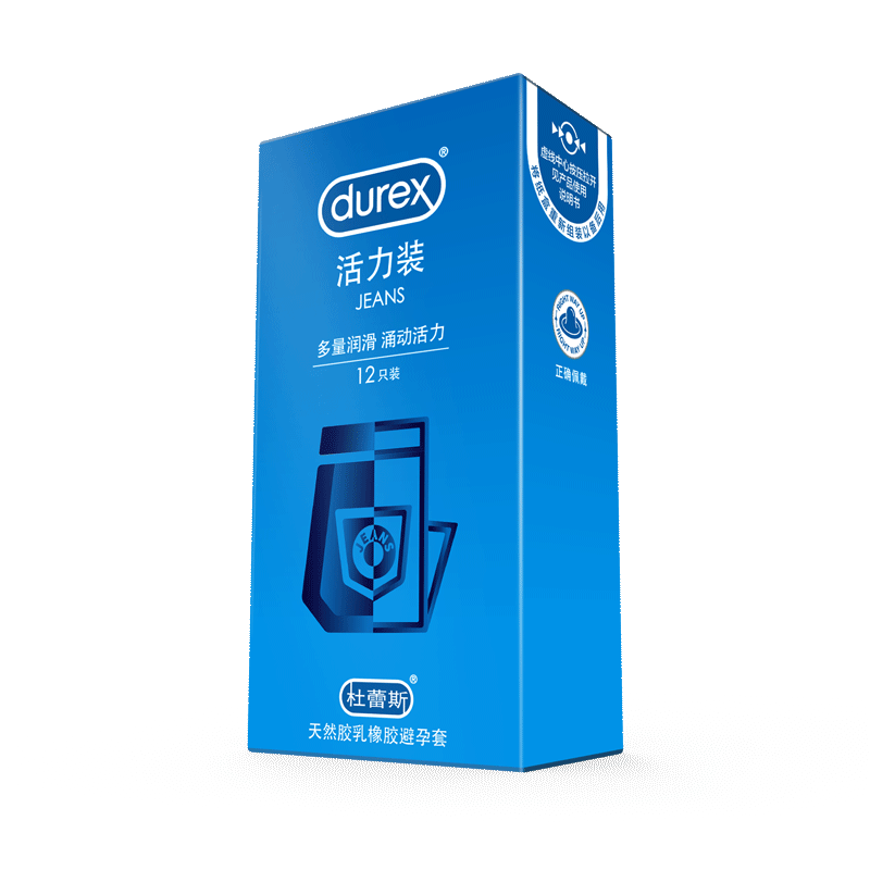 Durex杜蕾斯涌动活力巨量爽滑润薄香草味异型贴合