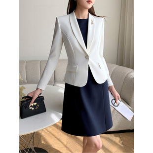 高知分子职业西装套装女装连衣裙两件套气质显瘦通勤主持人工作服