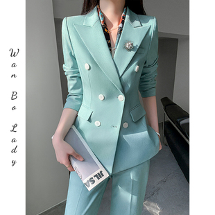 时尚 休闲西装 新款 女2025秋季 气质西服通勤名媛高级感总裁职业 套装