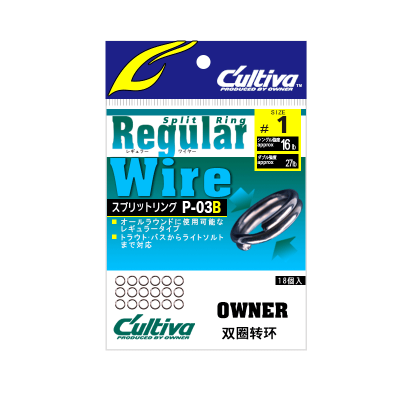 OWNER欧纳路亚双圈日本进口路亚饵连接环72803强拉力不锈钢配件