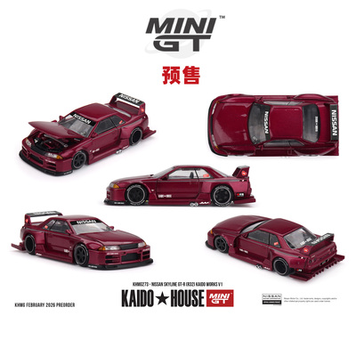 [Oseky]MINIGT KAIDOHOUSE 日产 Nissan Skyline GTR R32 红 273