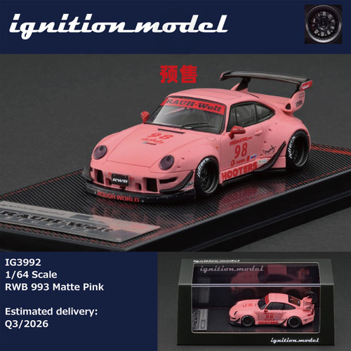 [Oseky]IgnitionModel IG 保时捷 RWB 993 哑光粉 IG3992 合金