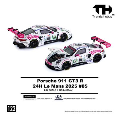 [Oseky]TrendsHobby TH 保时捷 911 GT3 R 85号 123 合金