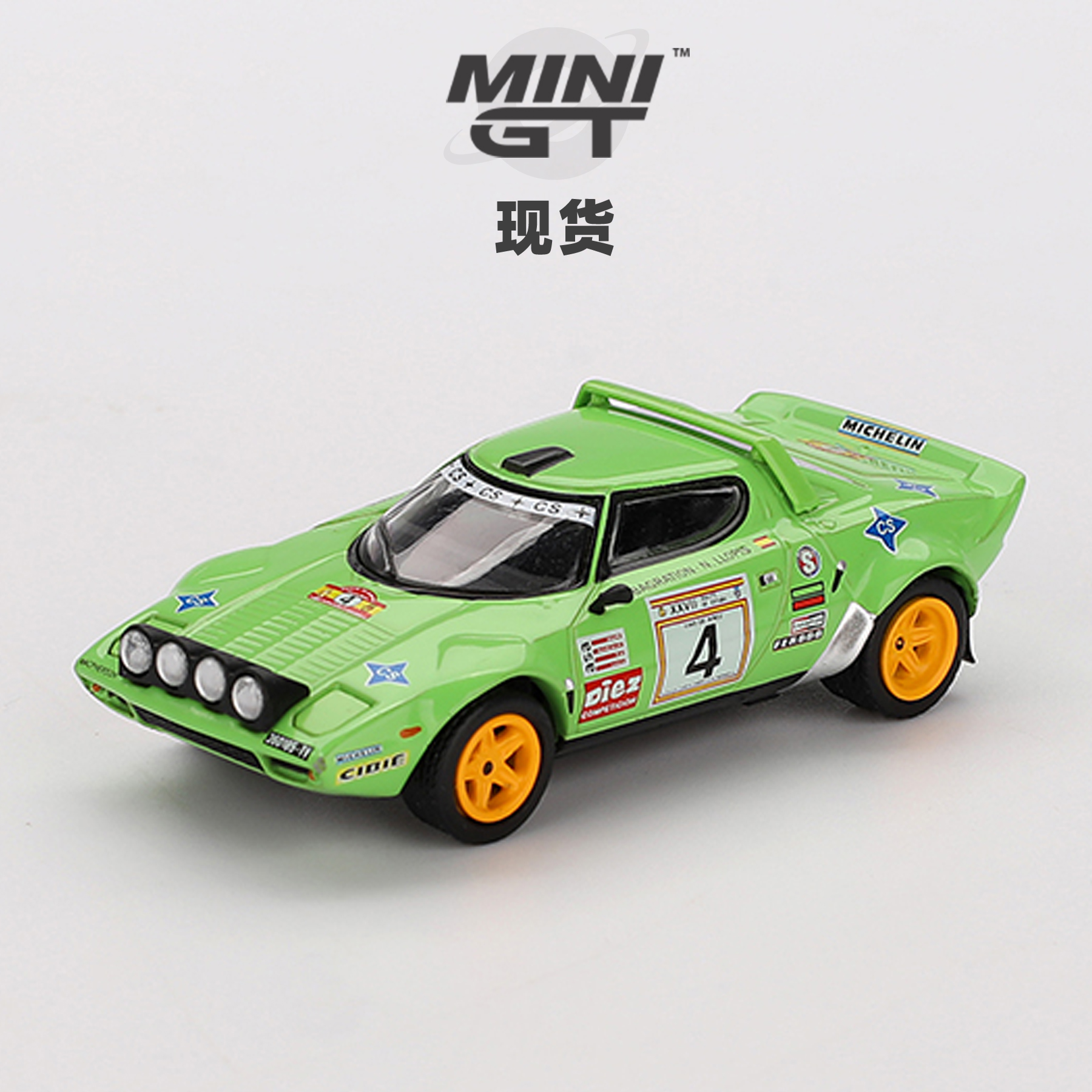 [Oseky]现货 MINIGT 蓝旗亚 Stratos HF 4号 1979 Rally 1050