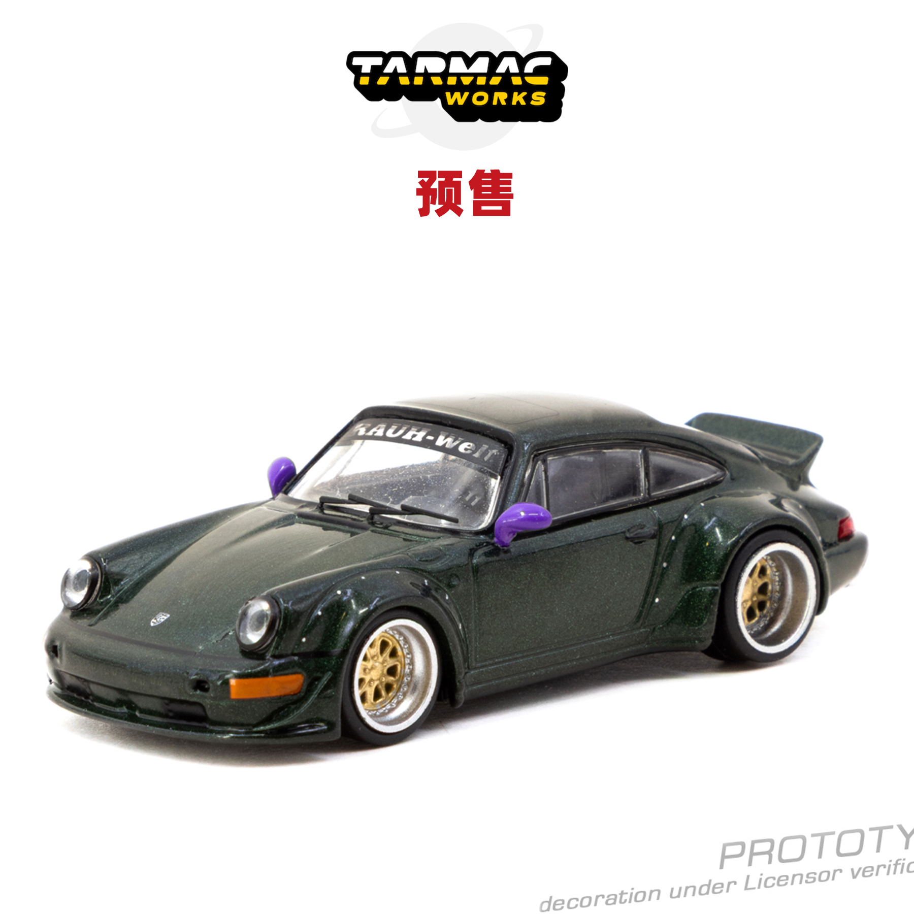 [Oseky]TarmacWorks TW 保时捷 RWB 964 Green 合金 1:64