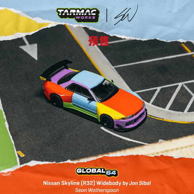 [Oseky]TarmacWorks TW 日产 Skyline R32 Widebody 合金 1:64