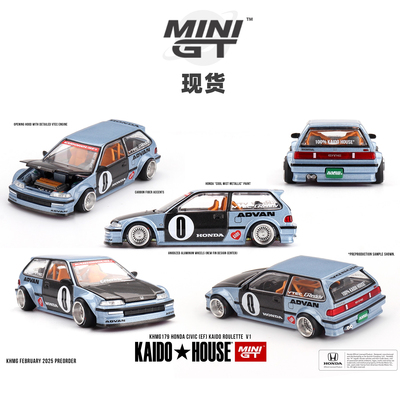 [Oseky]现货 MINIGT 本田 Honda Civic EF Kaido Roulette V1 179