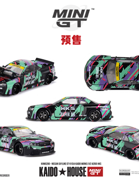 [Oseky]MINIGT KAIDOHOUSE 日产 Skyline GTR R34 HKS 280