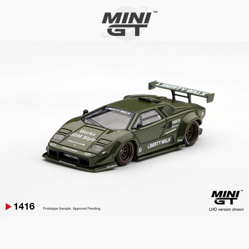 [Oseky]MINIGT 盒装 兰博基尼 Countach 军绿色 1416 合金 1:64