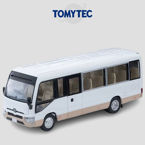 [Oseky]TOMYTEC TLV 3月 LV-N294d 丰田 考斯特 LX 白/米黄 1:64