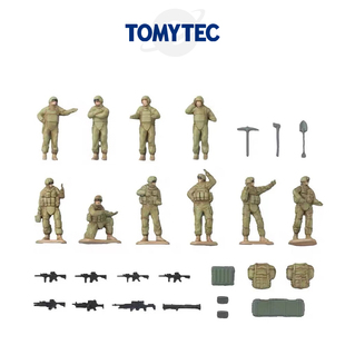 [Oseky]TOMYTEC TLV 12月 AS007 战斗步兵人偶 橄榄褐 1:64