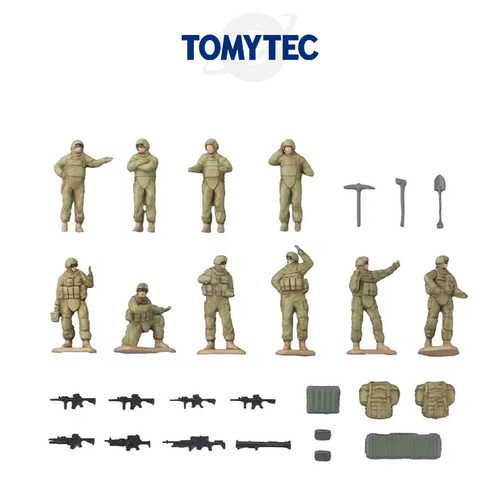 [Oseky]TOMYTEC TLV 12月 AS007 战斗步兵人偶 橄榄褐 1:64