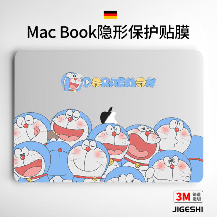 吉格士macbookpro13寸贴膜14苹果电脑膜air透明笔记本保护膜16.2创意贴膜MacBook贴纸2023超簿磨砂卡通配件