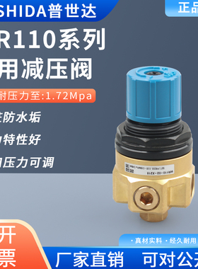 WR110-02-X215-X224系列水用减压阀2分内丝稳压阀可调式加厚黄铜