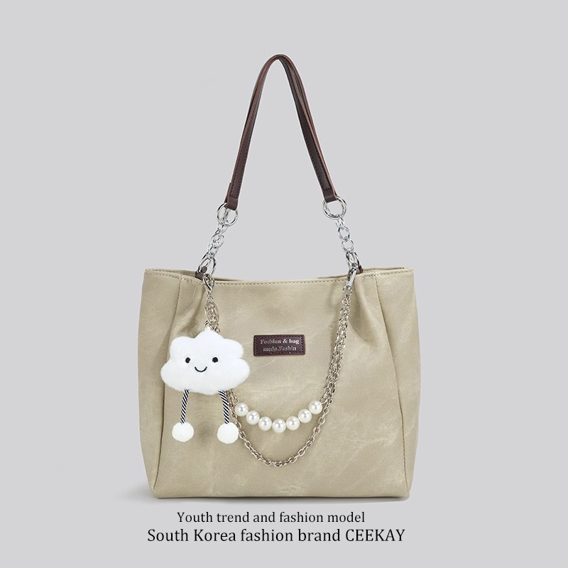 小CK单肩小众大容量通勤托特包