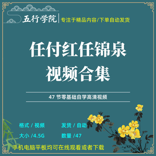 任付红任锦泉全套自学高清视频