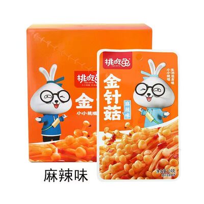 挑吃兔麻辣金针菇24g金针菇即食