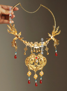 【凤凰于飞】古风明制汉服项圈中式新娘璎珞锁项链配饰过年饰品