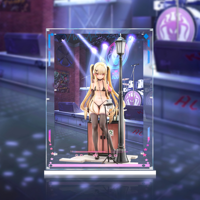 适用Vibrastar 逆流茶会 朱鹭咲浅羽 亚克力展示盒透明防尘盒