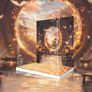 适用碧蓝航线埃格妮丝埃吉尔手办专用亚克力展示盒透明收纳防尘罩