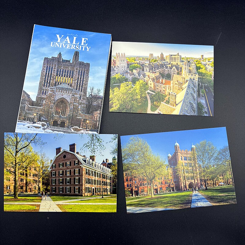 世界名校美国耶鲁大学明信片外国建筑风景摄影文艺小清新装饰画卡