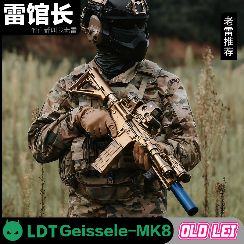 LDT Geissele-MK8鱼骨回趟空挂模型电动玩具枪拼装模型