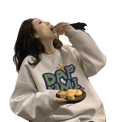 纯棉美式复古vibe风卫衣宽松外套