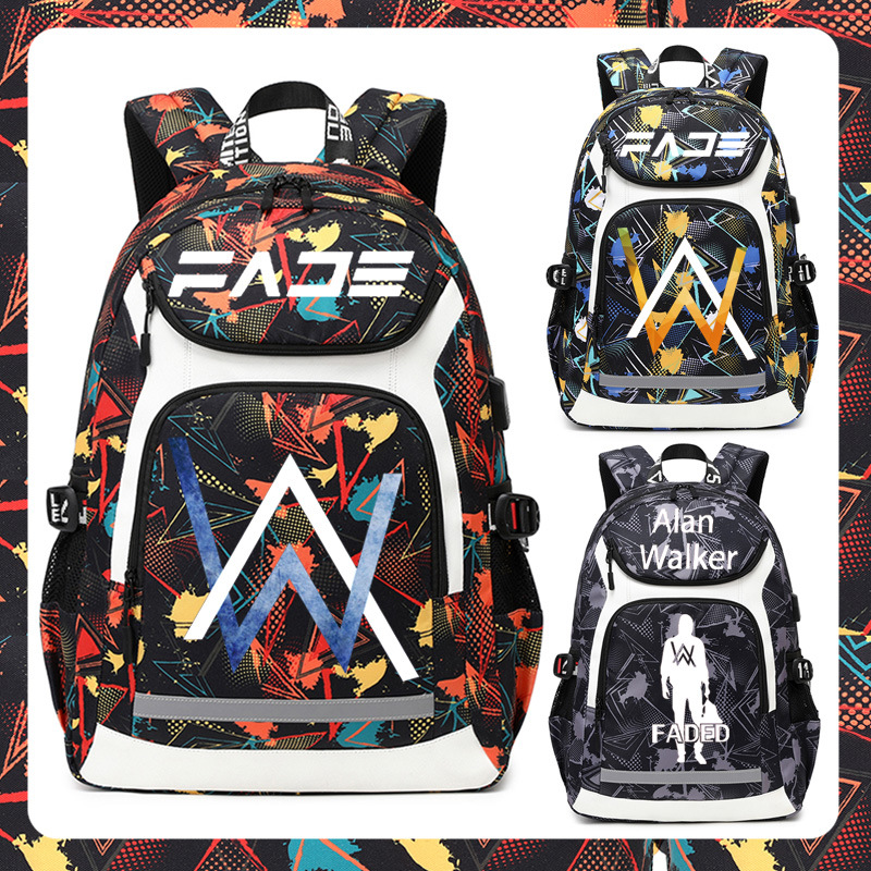 艾伦沃克双肩包学生书包背包