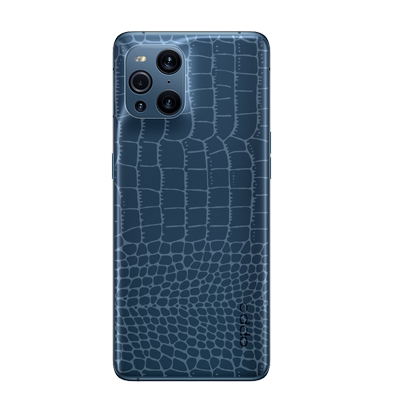 oppo鳄鱼皮纹后盖无白边保护膜