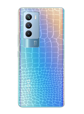 iqoo5s手机后膜VIVO iQOO5 SE鳄鱼皮纹背膜5g爱酷neo5活力版防刮后盖水凝膜iQOONEO5S防摔透明贴纸磨砂软背膜